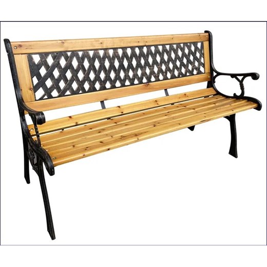 Klasyczna ławka do ogrodu z oparciem - Elgros 7X Elior One Size Edinos.pl promocyjna cena