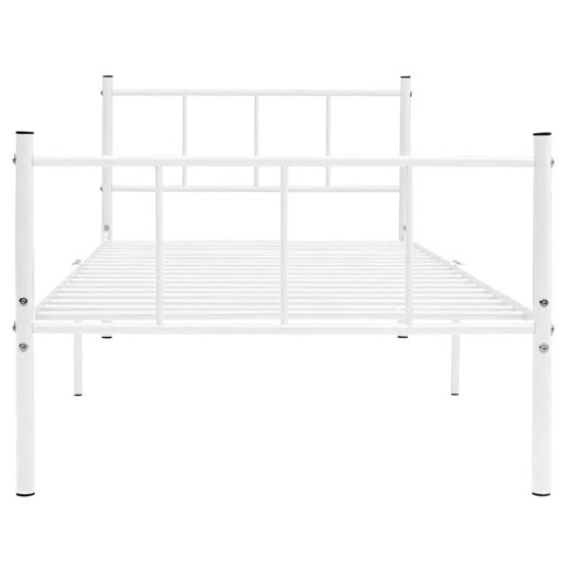 Białe metalowe łóżko pojedyncze 90x200 cm - Jumo Elior One Size Edinos.pl