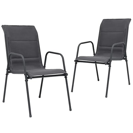 Zestaw dwóch sztaplowanych krzeseł ogrodowych - Miriel Elior One Size Edinos.pl