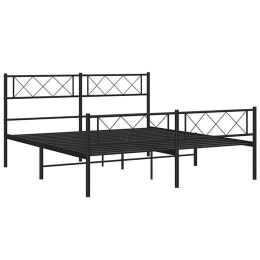 Czarne metalowe łóżko industrialne 120x200cm - Espux Elior One Size Edinos.pl