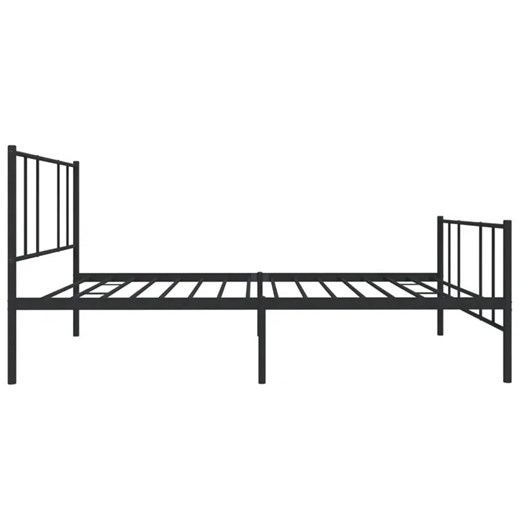 Czarne metalowe łóżko pojedyncze 90x200 cm - Privex Elior One Size Edinos.pl