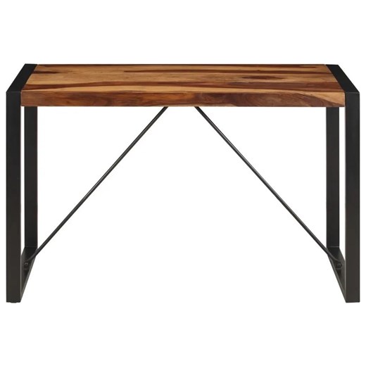 Brązowy stół z drewna sheesham 60x120 – Veriz 2X Elior One Size Edinos.pl