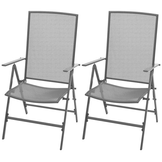 Zestaw metalowych krzeseł ogrodowych - Skyler Elior One Size okazja Edinos.pl