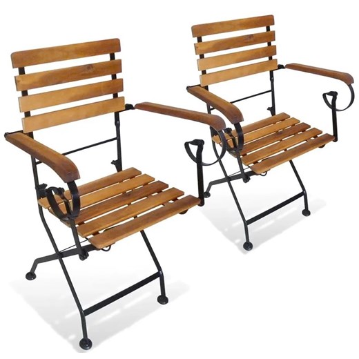 Składane krzesła tarasowe Dixter 2X - 2 szt. Elior One Size promocja Edinos.pl
