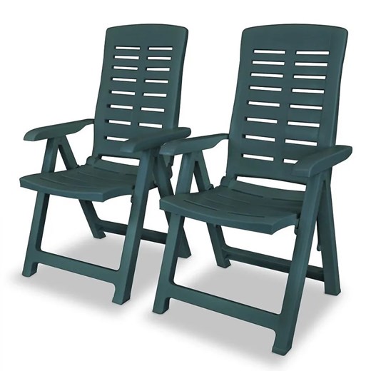 Zestaw zielonych krzeseł ogrodowych - Elexio 2Q Elior One Size Edinos.pl