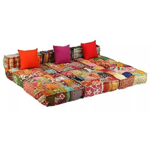 Patchworkowa sofa 3-osobowa Demri 4D Elior One Size Edinos.pl