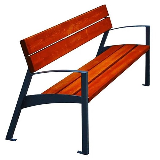 Ławka parkowa Ambra 2X 180 cm - 84 kolory ze sklepu Edinos.pl w kategorii Ławki ogrodowe - zdjęcie 172235480
