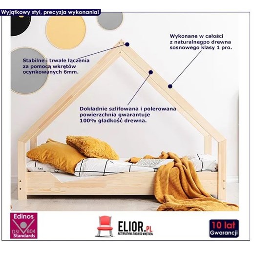 Drewniane łóżko dziecięce Rosie 5X - 28 rozmiarów Elior One Size Edinos.pl