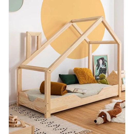 Drewniane łóżko dziecięce domek Lumo 3X - 23 rozmiary Elior One Size Edinos.pl