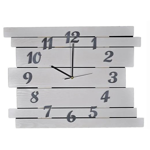 Duży zegar drewniany Liptos 6R - 11 kolorów ze sklepu Edinos.pl w kategorii Zegary - zdjęcie 172236502
