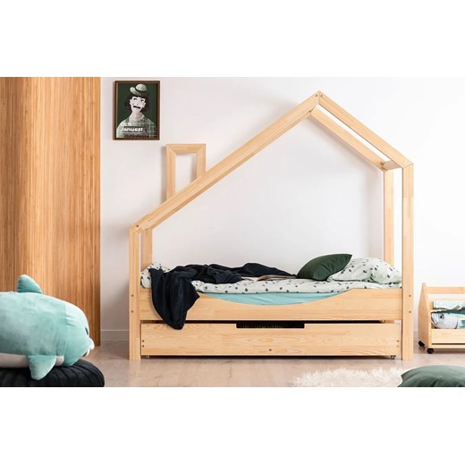 Drewniane łóżko dziecięce domek z szufladą Lumo 11X Elior One Size Edinos.pl