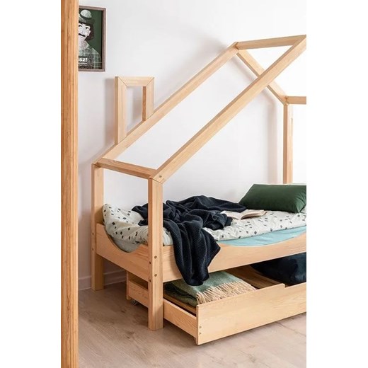 Drewniane łóżko dziecięce domek z szufladą Lumo 11X Elior One Size Edinos.pl