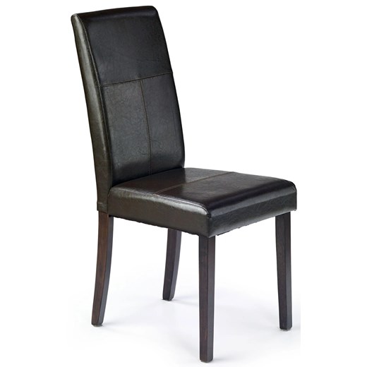 Krzesło tapicerowane Corel - brązowe ze sklepu Edinos.pl w kategorii Krzesła - zdjęcie 172236562