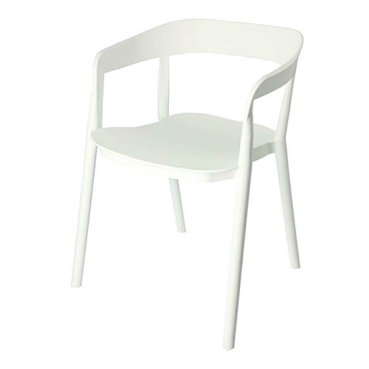 Minimalistyczne krzesło Brett - białe Elior One Size Edinos.pl wyprzedaż