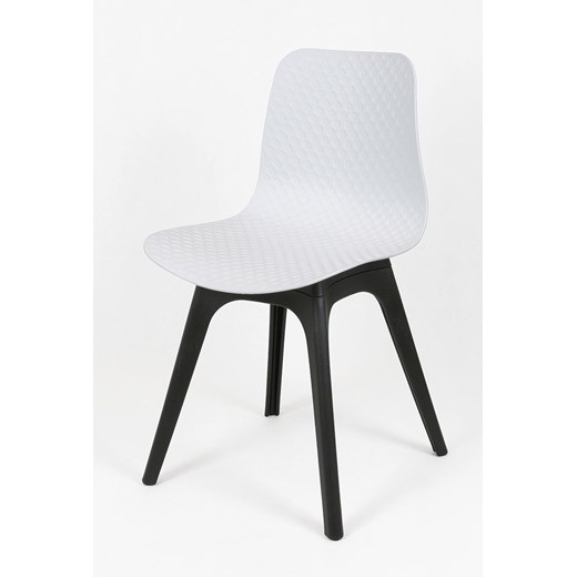 Loftowe krzesło Hexar - białe ze sklepu Edinos.pl w kategorii Krzesła - zdjęcie 172237123
