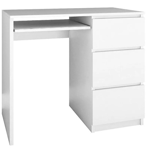 Białe młodzieżowe biurko prawostronne - Blanco 2X Elior One Size Edinos.pl okazyjna cena