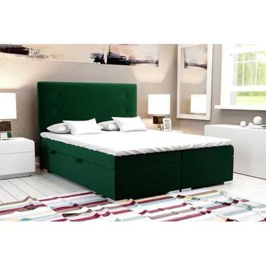Podwójne łóżko kontynentalne Rilla 160x200 - 40 kolorów Elior One Size Edinos.pl