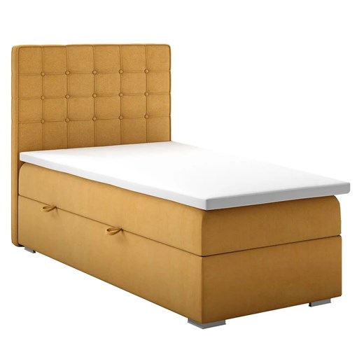 Pojedyncze łóżko boxspring  Rimini 80x200 - 32 kolory ze sklepu Edinos.pl w kategorii Łóżka i materace - zdjęcie 172237734
