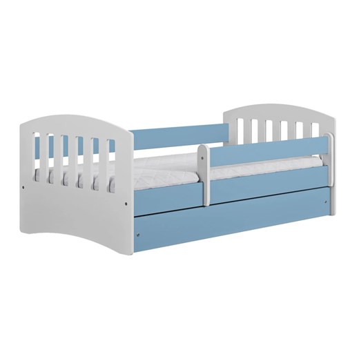 Łóżko chłopięce z materacem Pinokio 2X 80x160 - niebieskie Elior One Size Edinos.pl