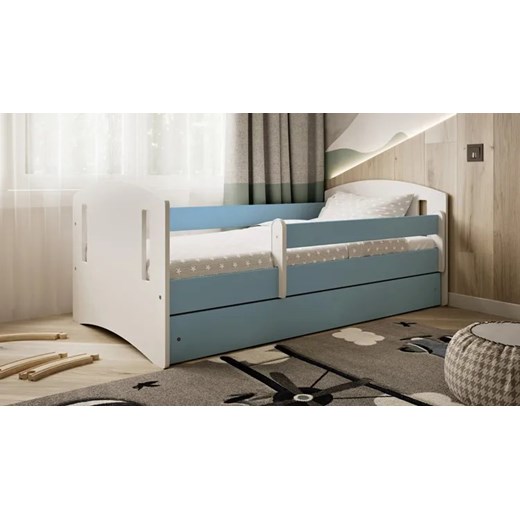 Łóżko dla chłopca z materacem Pinokio 3X 80x140 - niebieskie Elior One Size Edinos.pl