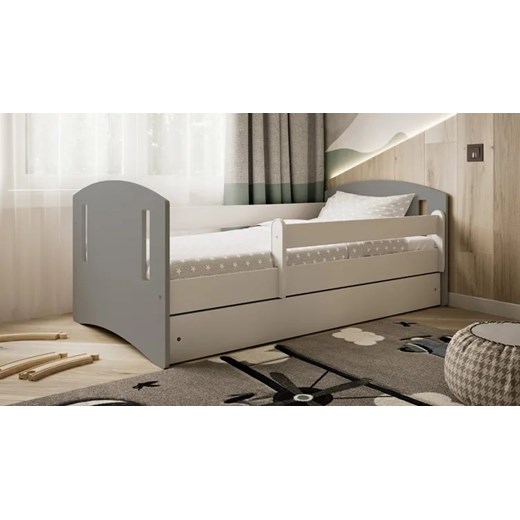Łóżko dziecięce z barierką Pinokio 3X mix 80x140 - szare Elior One Size Edinos.pl