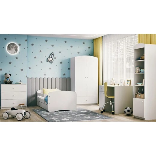 Łóżko dla dziecka z szufladą Happy 2X mix 80x180 - białe Elior One Size Edinos.pl