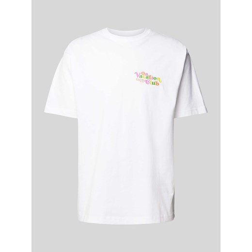 T-shirt z nadrukiem z logo ze sklepu Peek&Cloppenburg  w kategorii T-shirty męskie - zdjęcie 172238314