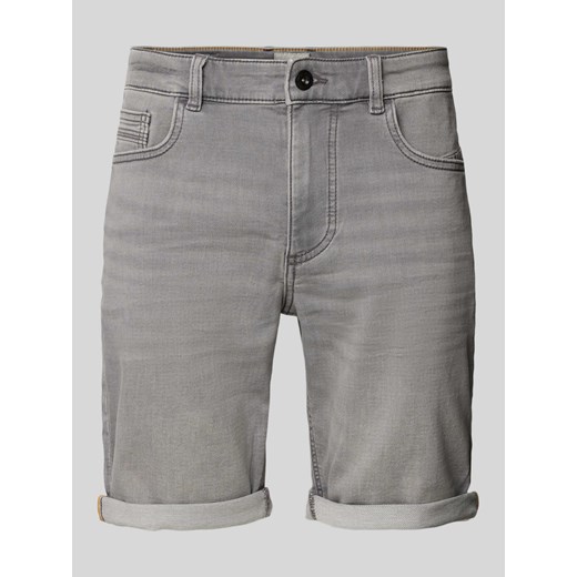 Szorty jeansowe o kroju slim fit z 5 kieszeniami ze sklepu Peek&Cloppenburg  w kategorii Spodenki męskie - zdjęcie 172238624