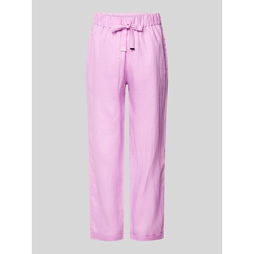 Spodnie materiałowe o kroju tapered fit z tunelem model ‘Timpa’ ze sklepu Peek&Cloppenburg  w kategorii Spodnie damskie - zdjęcie 172238784
