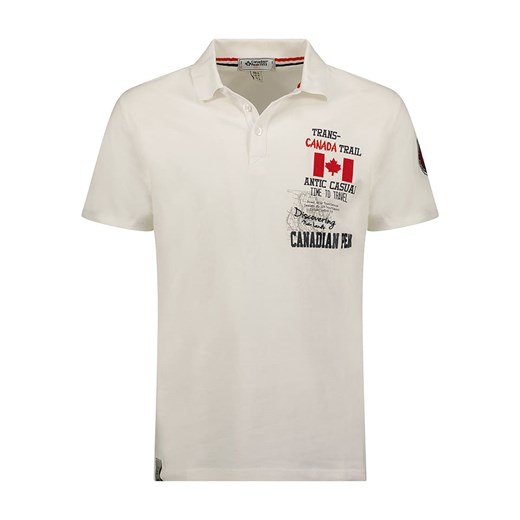 Canadian Peak Koszulka polo &quot;Kantrail&quot; w kolorze białym ze sklepu Limango Polska w kategorii T-shirty męskie - zdjęcie 172239063