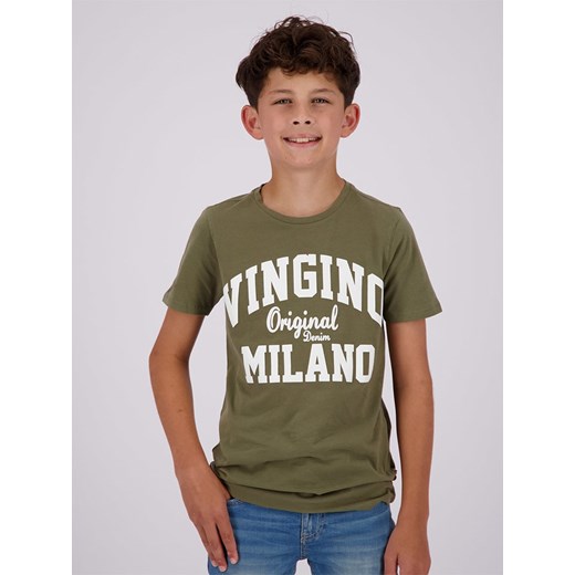 Vingino Koszulka w kolorze khaki ze sklepu Limango Polska w kategorii T-shirty chłopięce - zdjęcie 172239110