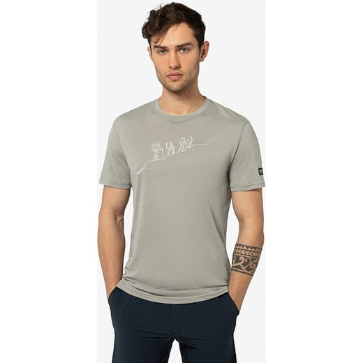 super.natural Koszulka &quot;Hiking&quot; w kolorze beżowym ze sklepu Limango Polska w kategorii T-shirty męskie - zdjęcie 172239630