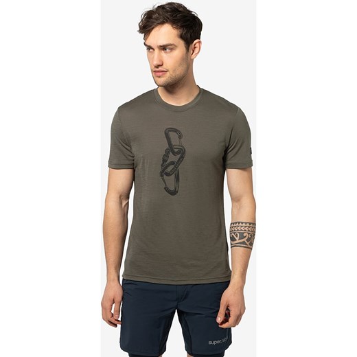 super.natural Koszulka &quot;Carabineri&quot; w kolorze khaki ze sklepu Limango Polska w kategorii T-shirty męskie - zdjęcie 172239670