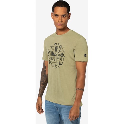 super.natural Koszulka &quot;Well Equipped&quot; w kolorze beżowym ze sklepu Limango Polska w kategorii T-shirty męskie - zdjęcie 172239684