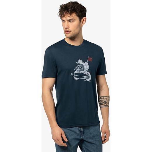 super.natural Koszulka &quot;Naked Bear&quot; w kolorze granatowym ze sklepu Limango Polska w kategorii T-shirty męskie - zdjęcie 172239743