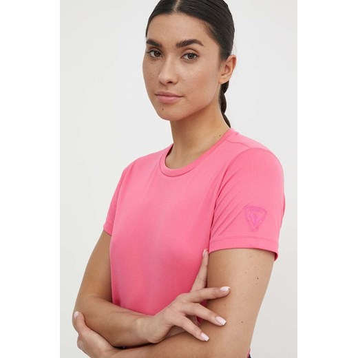 Rossignol t-shirt sportowy Plain kolor różowy RLMWY11 ze sklepu ANSWEAR.com w kategorii Bluzki damskie - zdjęcie 172243861