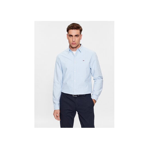 Tommy Jeans Koszula Classic Oxford DM0DM15408 Błękitny Classic Fit ze sklepu MODIVO w kategorii Koszule męskie - zdjęcie 172248033