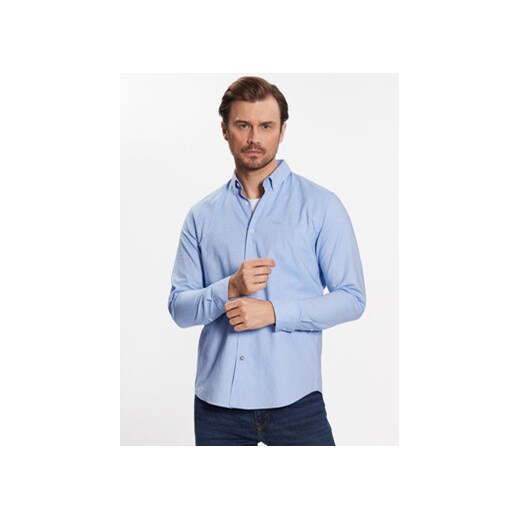 Boss Koszula 50490412 Błękitny Casual Fit ze sklepu MODIVO w kategorii Koszule męskie - zdjęcie 172248063
