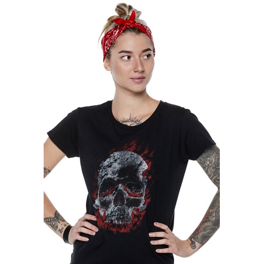 T-shirt damski UNDERWORLD Skull in fire Underworld S morillo