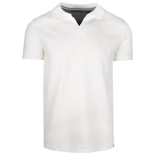 Męska Koszulka Polo z Dzianiny - Brave Soul - Kolor Kości Słoniowej TSBRSSS24CADBYcream ze sklepu JegoSzafa.pl w kategorii T-shirty męskie - zdjęcie 172249050