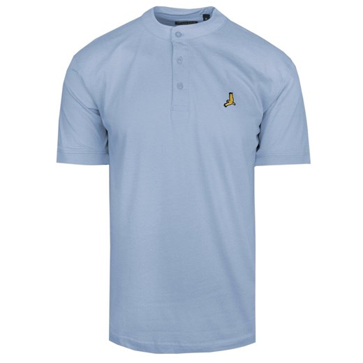 T-Shirt z Dekoltem na Guziki - Brave Soul - Niebieski TSBRSSS24AKARIblue ze sklepu JegoSzafa.pl w kategorii T-shirty męskie - zdjęcie 172249062