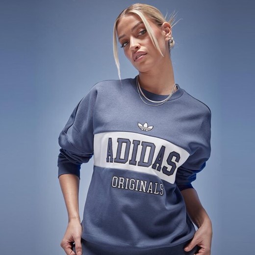 ADIDAS BLUZA LOOSE CREW ze sklepu JD Sports  w kategorii Bluzy damskie - zdjęcie 172249154