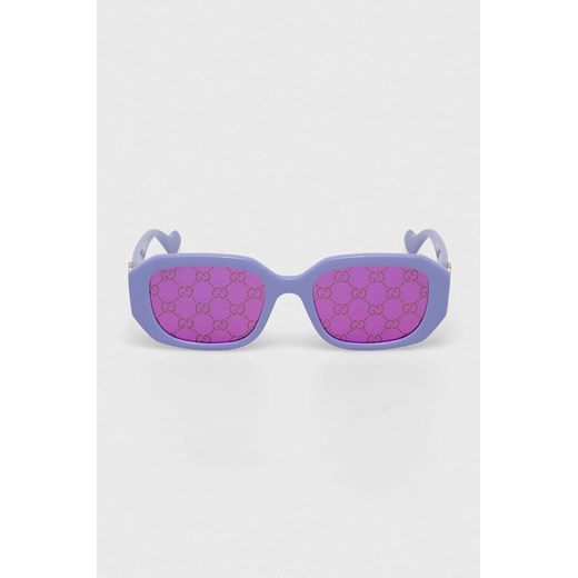 Gucci okulary przeciwsłoneczne damskie kolor fioletowy Gucci 54 ANSWEAR.com