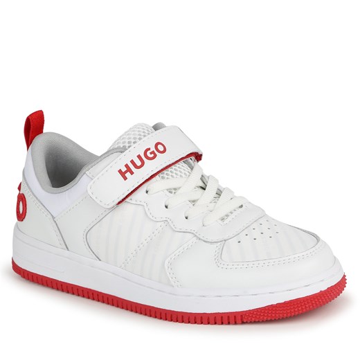 Sneakersy Hugo G00097 M White 10P ze sklepu eobuwie.pl w kategorii Buty sportowe dziecięce - zdjęcie 172249693