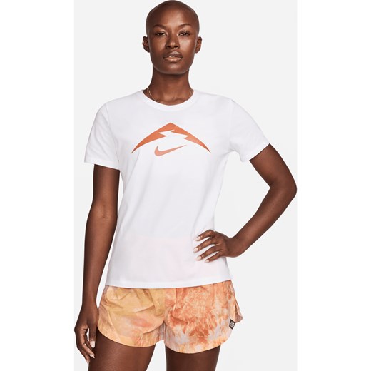 T-shirt damski Dri-FIT Nike Trail - Biel ze sklepu Nike poland w kategorii Bluzki damskie - zdjęcie 172249813