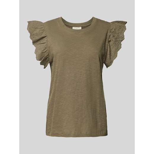 T-shirt w jednolitym kolorze model ‘Azing’ ze sklepu Peek&Cloppenburg  w kategorii Bluzki damskie - zdjęcie 172250030