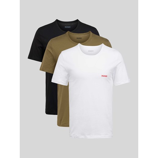 T-shirt z nadrukiem z logo w zestawie 3 szt. ze sklepu Peek&Cloppenburg  w kategorii T-shirty męskie - zdjęcie 172250252