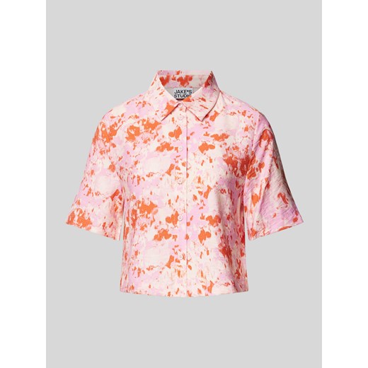 Bluzka krótka ze wzorem na całej powierzchni ze sklepu Peek&Cloppenburg  w kategorii Koszule damskie - zdjęcie 172250362