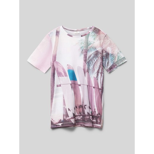 T-shirt z wzorem na całej powierzchni ze sklepu Peek&Cloppenburg  w kategorii Bluzki dziewczęce - zdjęcie 172250371