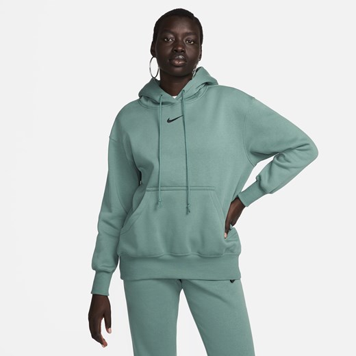Damska bluza z kapturem o kroju oversize Nike Sportswear Phoenix Fleece - Zieleń Nike M (EU 40-42) Nike poland